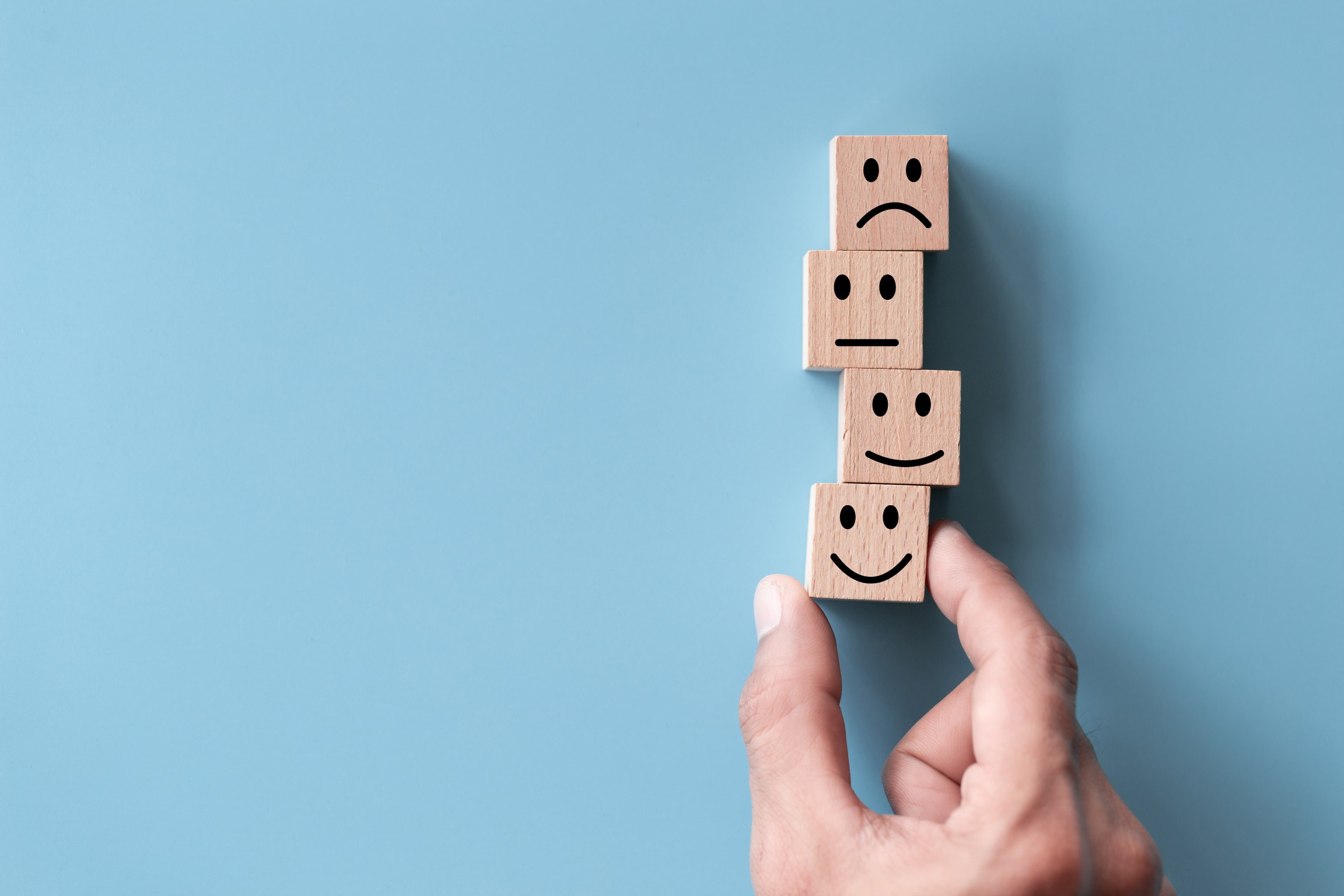 Image symbolisant les différents états d'esprit qu'implique un feedback